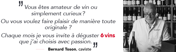 Vous êtes amateur de vin ou simplement curieux  ? Ou vous voulez faire plaisir de manière toute originale ? Chaque mois je vous invite à déguster 6 vins que j’ai choisis avec passion. 